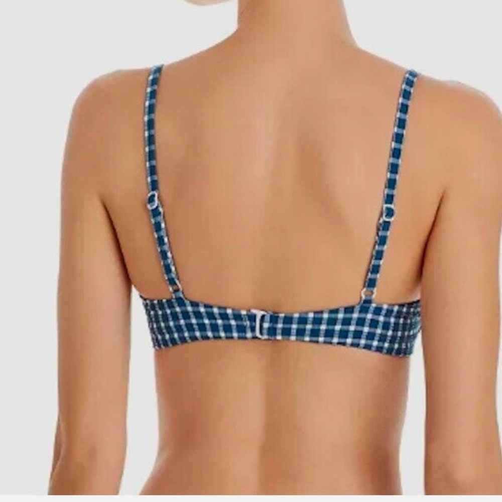 Red Carter Coast Lace Front Gingham Underwire bikini - Picture 2 of 6